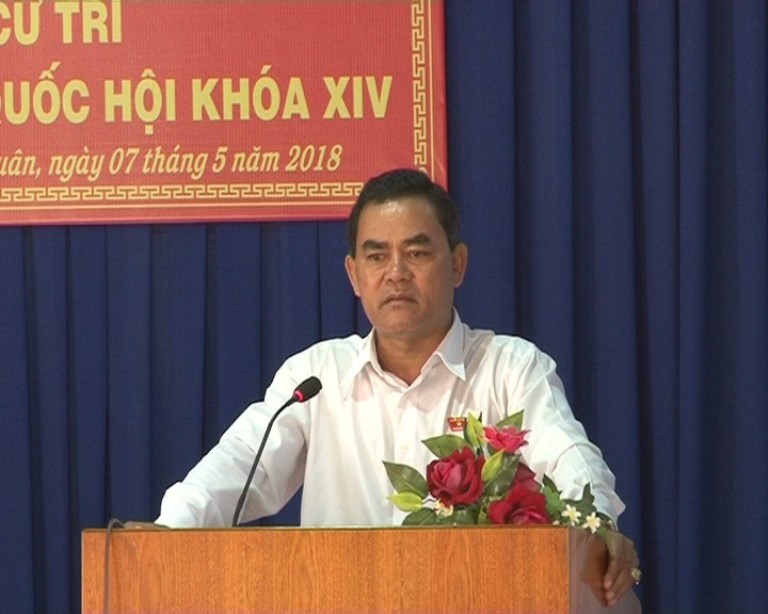 Đoàn Đại biểu Quốc Hội tỉnh Đắk Lắk tiếp xúc cử tri tại huyện Krông Năng